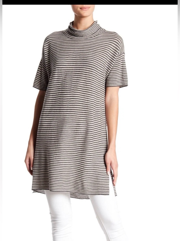 Eileen Fisher Merino Wool Fine Knit Tunic Dress , Size M